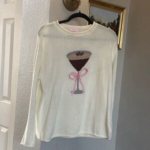 Pink Lily lightweight espresso martini sweater